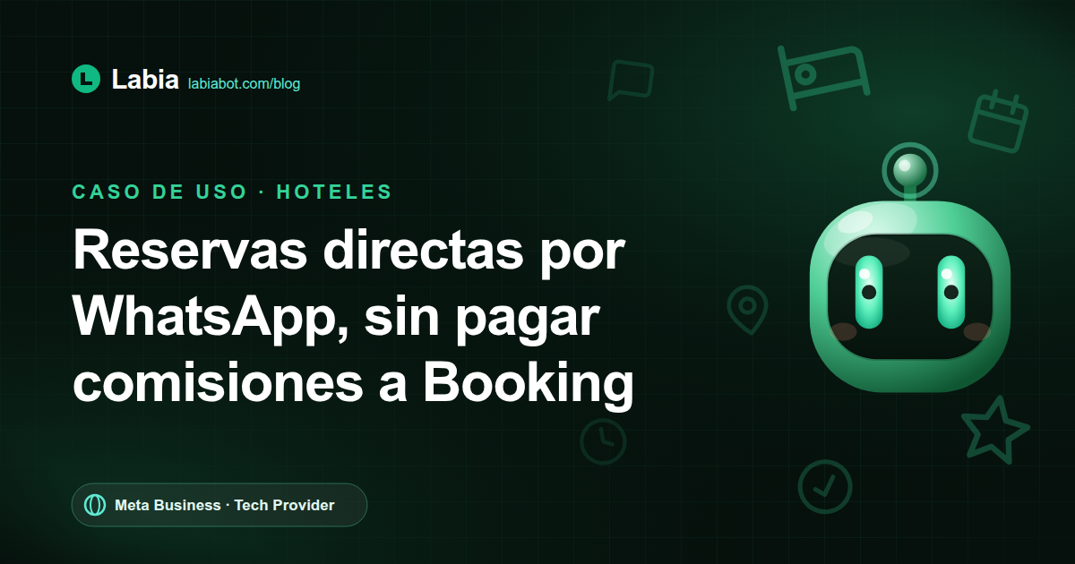 Bot de WhatsApp para hoteles y posadas: reservas directas sin comisiones